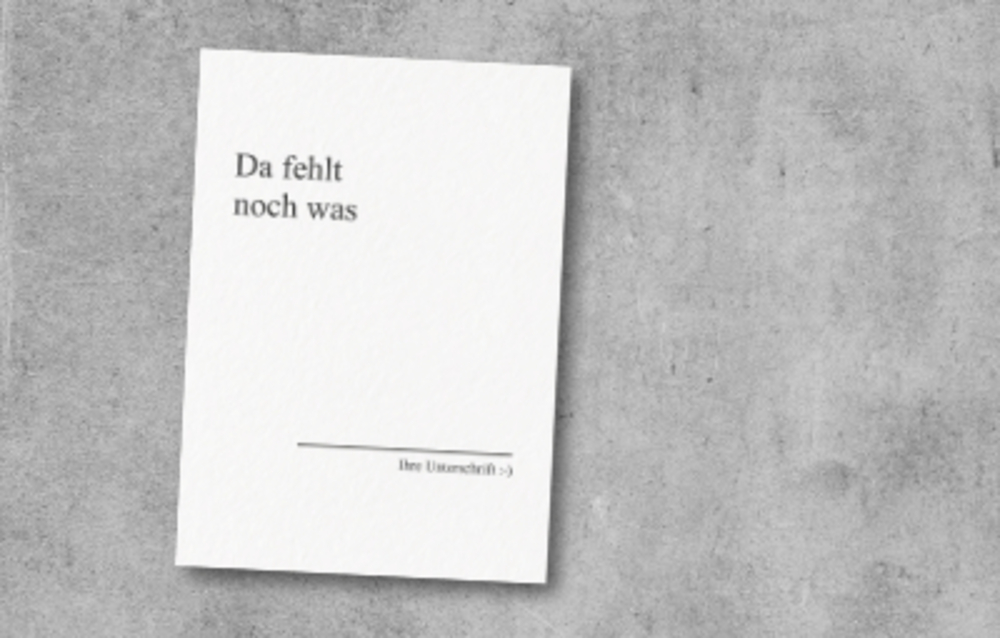 Follow Up mit Postkarten