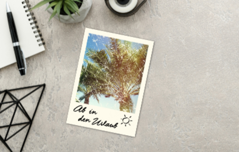 Ab in den Urlaub Tourismus Marketing Postkarten