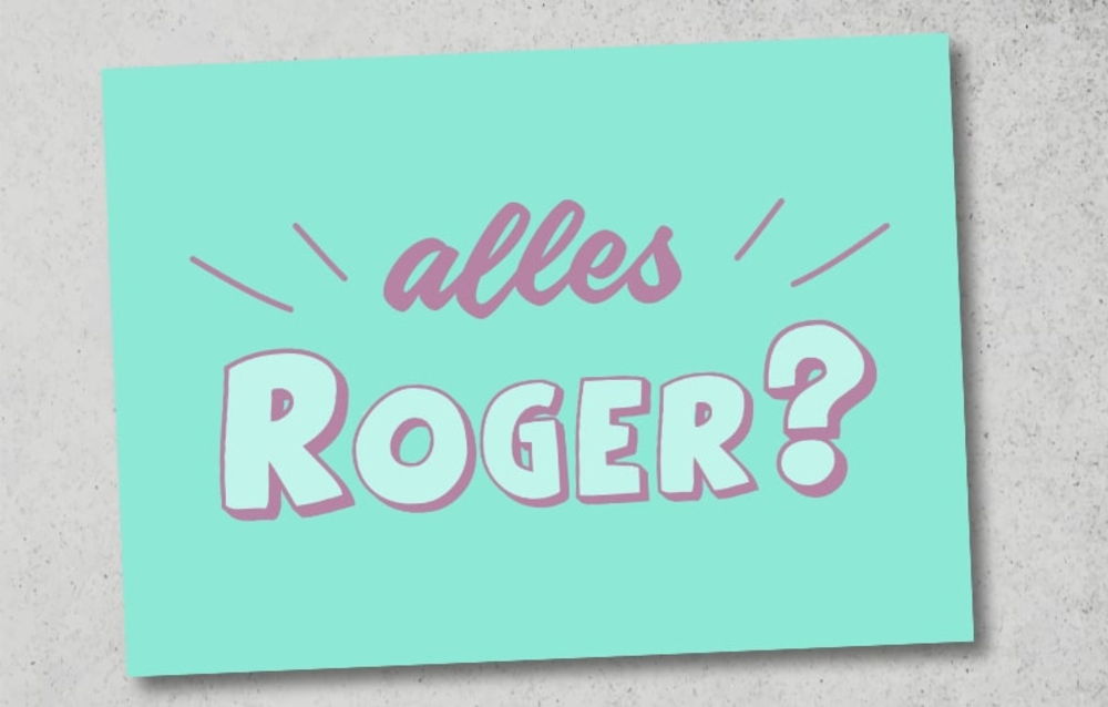 Postkarte "Alles Roger?" Postkarte online schreiben