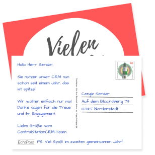EchtPost - Postkarten zur Kundenbindung