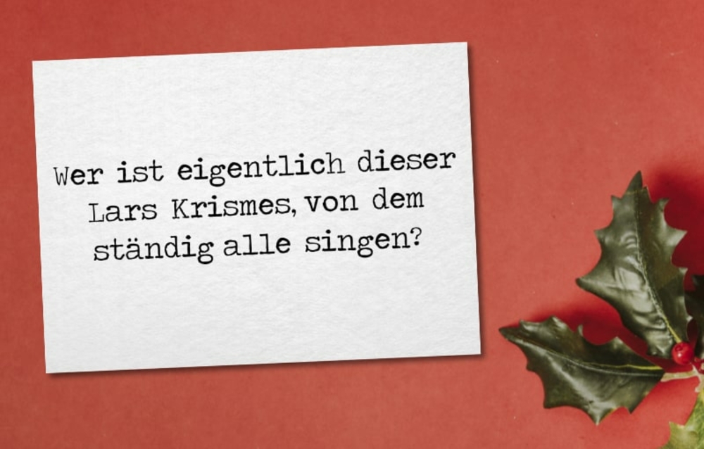 Lustige Weihnachtskarte Lars Krismes