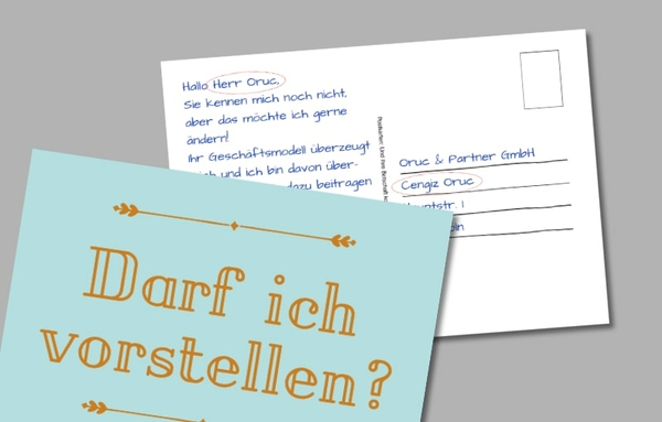 Postkarte an konkreten Ansprechpartner verschicken