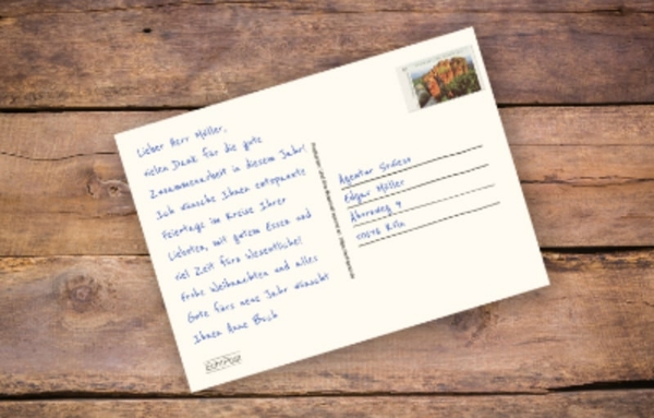 Texte für Postkarten schreiben