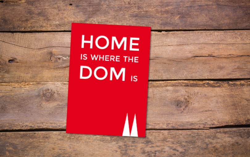 Home is where the Dom is Postkarte