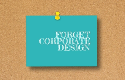 Postkarte Forget Corporate Design