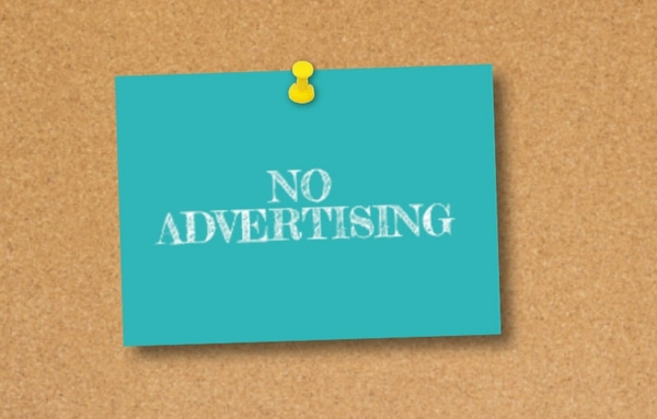Postkarte No Advertising