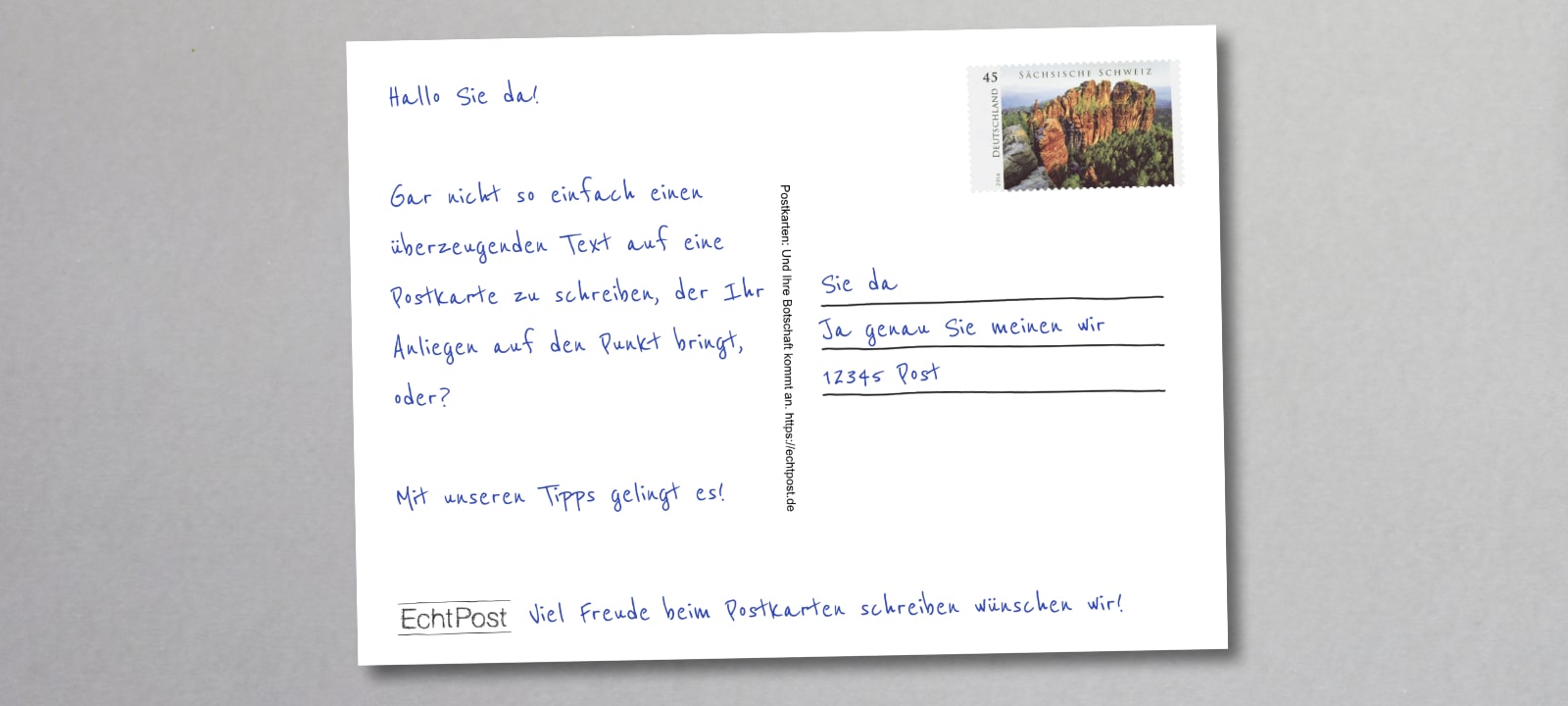 Postkarten Text schreiben kreative Tipps & Ideen