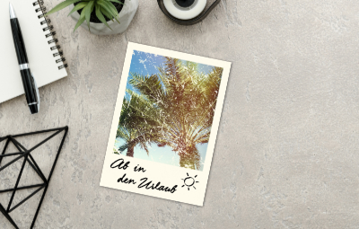 Ab in den Urlaub Tourismus Marketing Postkarten