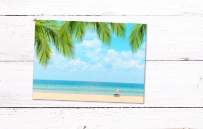 Urlaubsziele für Tourismus Marketing mit Postkarten