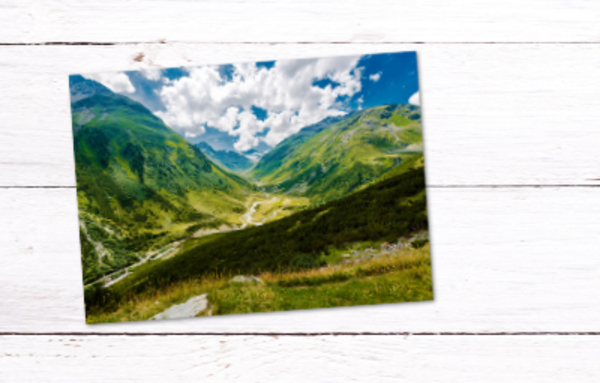 Urlaubsbilder für Tourismus-Marketing mit Postkarten