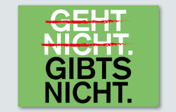 Postkarte "Geht nicht gibt's nicht"