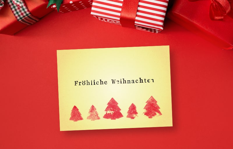 Weihnachtsmailing per Post verschicken