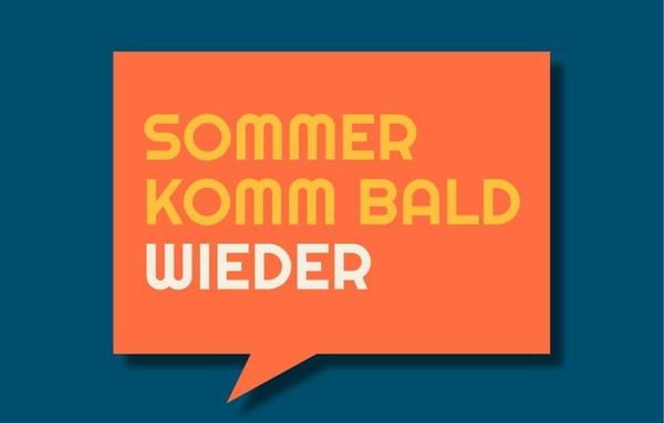 Sommer komm bald wieder Postkarte