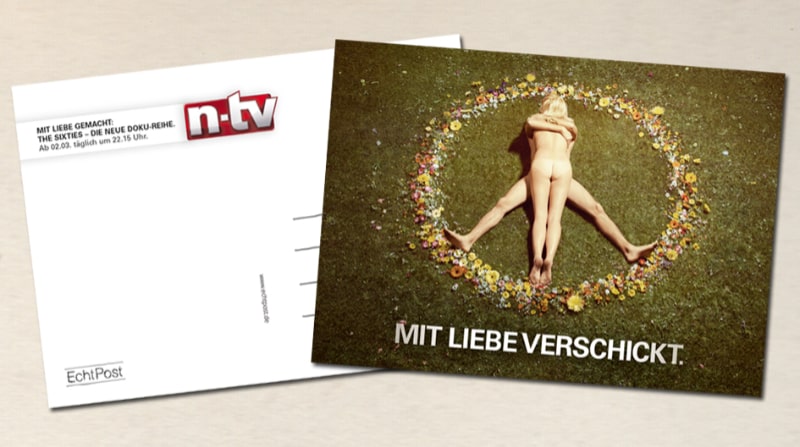 Postkarten-Marketing Referenz n-tv