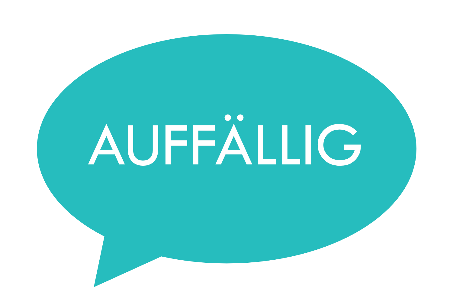 Sprechblase auffällig