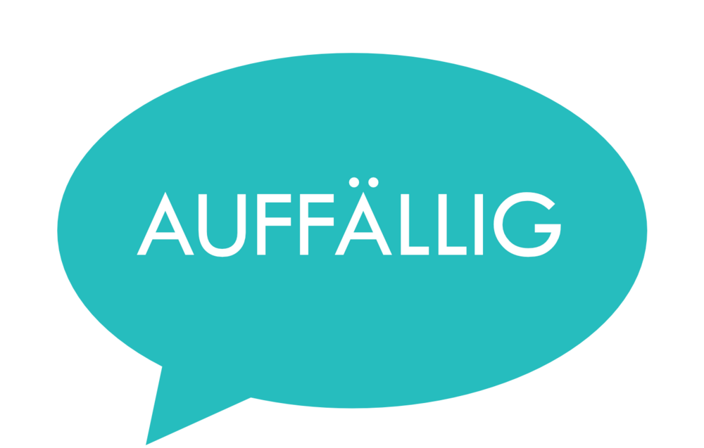 Sprechblase auffällig