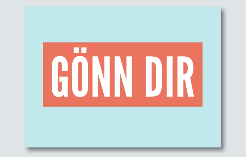 Postkarte "Gönn dir" 