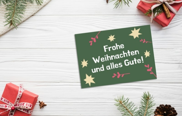 Weihnachtskarten schreiben leicht gemacht