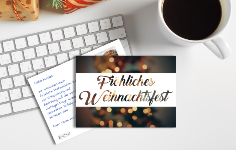 Weihnachtsmailing an Kunden verschicken