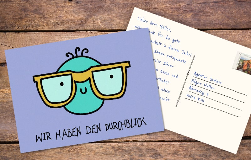 Postkartenmailings für Optiker Werbung