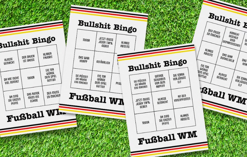 Bullshit Bingo zur Fußball WM