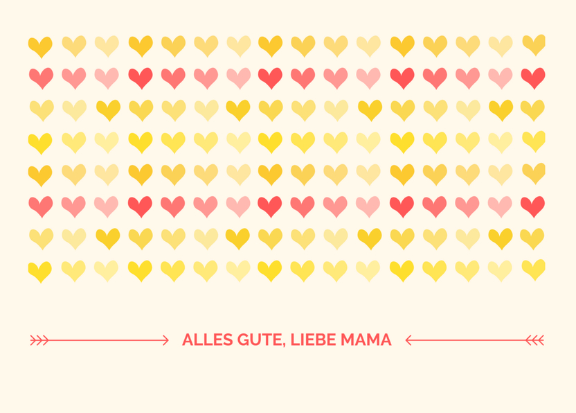 Alles Gute Liebe Mama Herzen Muttertagskarte