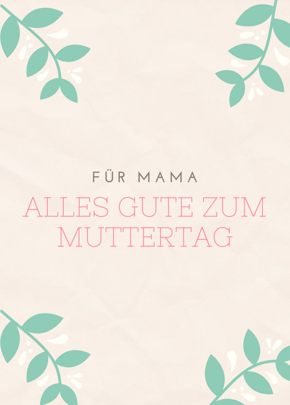 Fur Mama Alles Gute Zum Muttertag Postkarte Verschicken