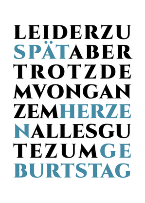 nachträgliche Geburtstagswünsche" Poster von BillyBernie | Redbubble