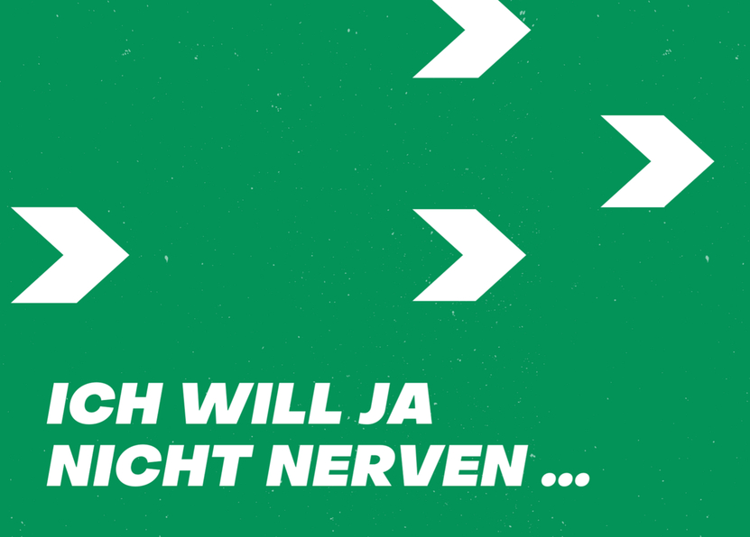 Ich will ja nicht nerven Postkarte verschicken