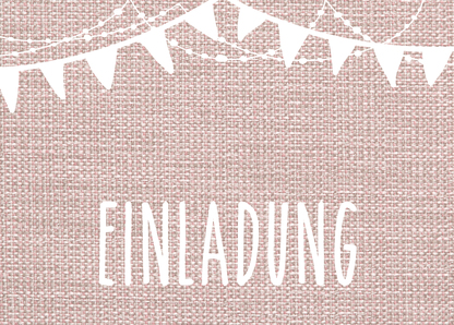 Einladung Girlanden - Postkarte jetzt online verschicken