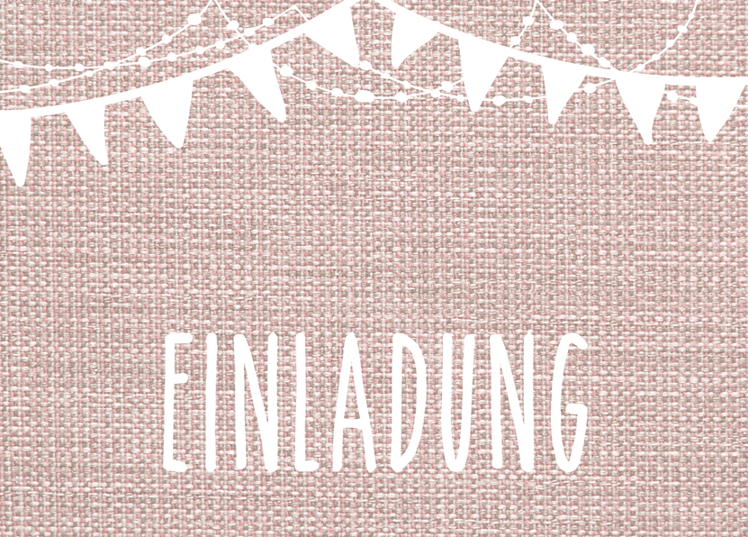 Einladung Girlanden - Postkarte jetzt online verschicken