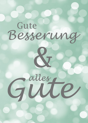 Gute Besserung und alles Gute per Postkarte wünschen
