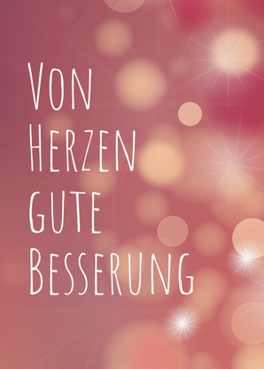 Von Herzen gute Besserung als Postkarte verschicken