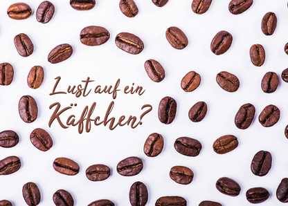 Postkarte Lust auf ein Käffchen jetzt online verschicken