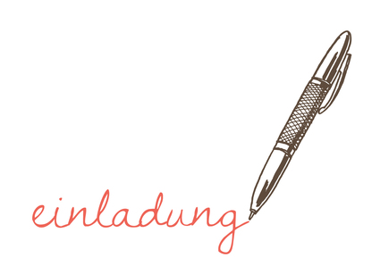 Einladungskarte Einladung Stift jetzt verschicken