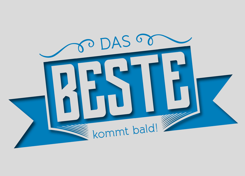 Postkarte Das beste kommt bald jetzt verschicken