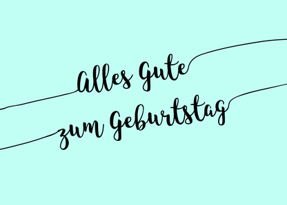 Alles Gute zum Geburtstag - Postkarte online schreiben