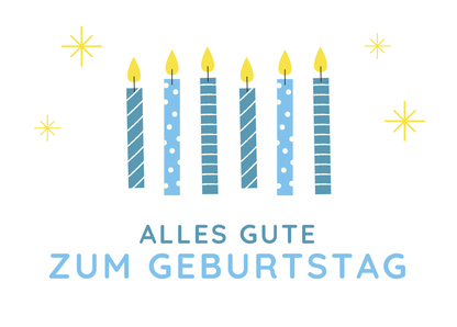 Alles Gute zum Geburtstag Kerzen