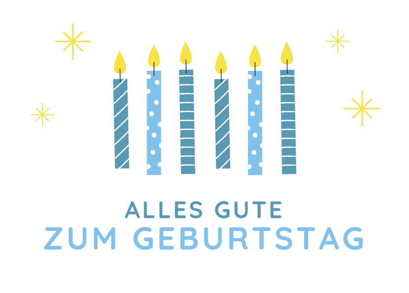 Alles Gute zum Geburtstag Kerzen