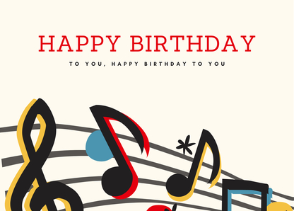 Happy birthday to you Noten