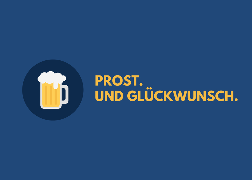 Prost und Glückwunsch