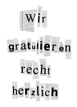 Wir gratulieren recht herzlich - Postkarte versenden