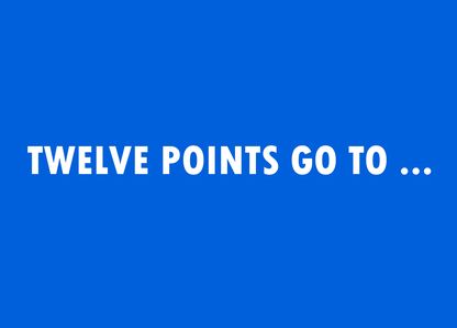 Twelve points go to - Postkarte zum ESC verschicken