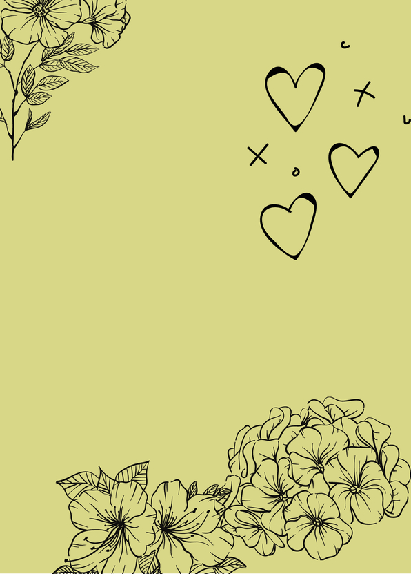 Blumen und Herzen - schöne Postkarte online verschicken