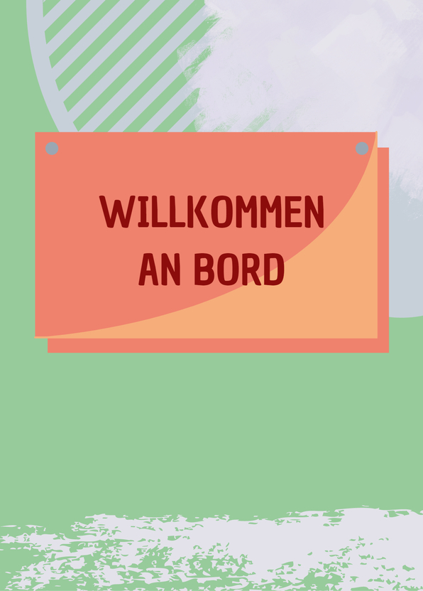 Willkommen an Bord - Postkarte online verschicken