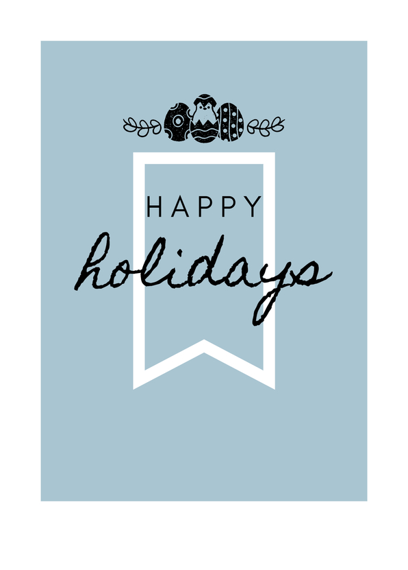 Happy Holidays Küken - Osterkarte online verschicken