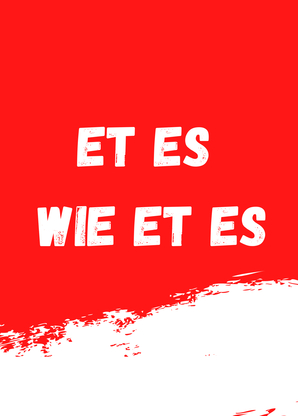 Et es wie et es Kölsches Grundgesetz Postkarte online