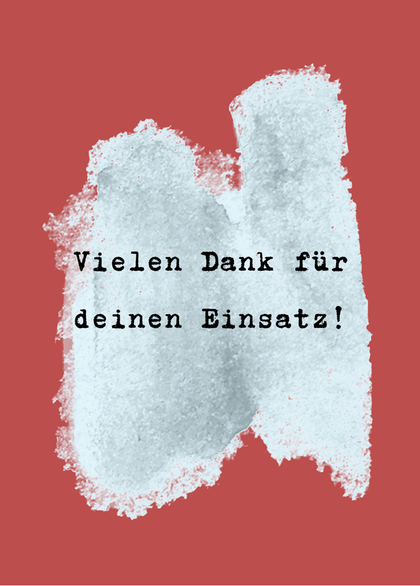 Vielen Dank für deinen Einsatz - Postkarte verschicken