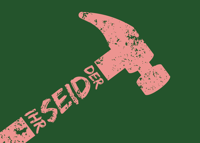 Ihr seid der Hammer - Postkarte jetzt online verschicken