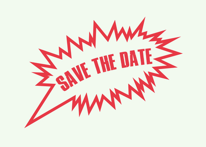 Save the Date Comic Sprechblase - Postkarte versenden